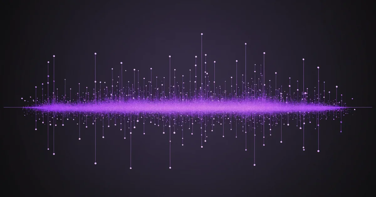 Abstract data visualization representing code review quality metrics