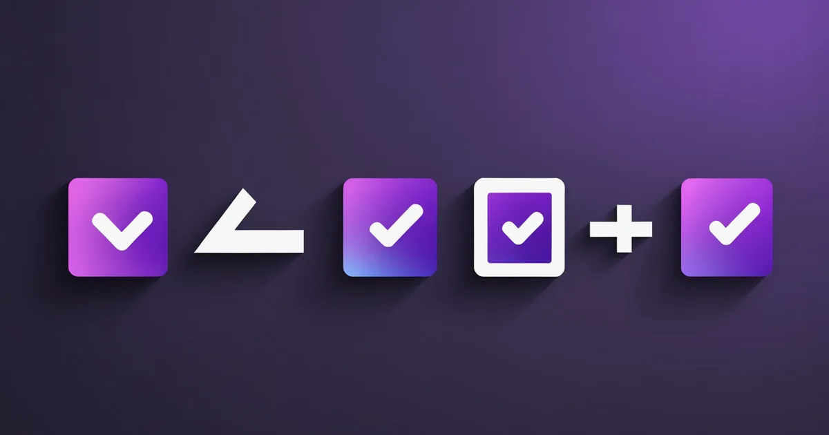 Abstract visualization of checklist fatigue concept